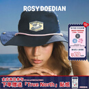 ROSYDOEDIAN圆圆的脑壳牛仔帽户外遮阳大帽檐夏季男生女生防晒遮阳帽款帽檐 藏蓝 均码