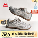 卡帕（Kappa）女鞋流光德训鞋子女2026新薄款夏季透气休闲运动鞋小白鞋女银色38