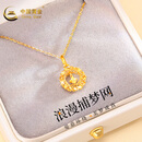 中国黄金（CHINA GOLD）黄金项链足金999浪漫捕梦网吊坠520送女友老婆妈妈生日情人节礼物 足金吊坠约1.04-1.07g+S925银链+品牌礼盒