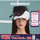 ROSYDOEDIAN RDD圆圆的脑壳空顶帽波点遮阳帽夏季户外防晒透气运动鸭舌帽女夏 白色波点 均码