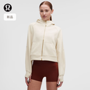 lululemon丨Scuba™ 女士超宽松款拉链连帽衫 LW3IG5S 浅象牙白/金 M /L
