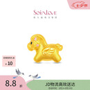 周大福SOINLOVE宝藏女孩巡梦小马黄金转运珠配红绳 VR1723礼物七夕礼物