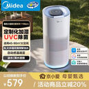 美的（Midea）【小蓝鲸PRO】无雾空气加湿器孕妇母婴幼儿落地卧室空调风扇清凉伴侣礼物SZK-1Y80pro鸿蒙智联