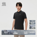 KOLON SPORT/可隆户外休闲衣 男子接触凉感遮热UPF50+ CARVICO短袖 LHPT6MN083-BK 黑色 XL 180/100A