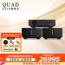 QUAD英国国都 Artera Mono 300W单身道后级功放机大功率放大器发烧HIFI功放 PRE黑色前级+MONO*2-黑色单声道后级