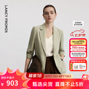 朗姿【Basic衣橱】朗姿25律师系列气质职业通勤时尚百搭西装西服上衣 卡其绿色 M