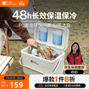 牧高笛（MOBIGARDEN）寒霜22L保温箱 户外露营大容量储物收纳保鲜箱 NX23684002 月影白