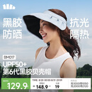 蕉下（beneunder）遮阳帽子女黑胶贝壳防晒帽太阳帽子便携空顶帽大帽檐显脸小BM017