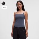 lululemon丨Nulu™ 女士细肩带吊带背心 LW1GX0S 尘雾钻石灰 S