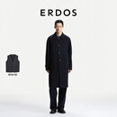 ERDOS【两件套】  翻领羊绒大衣男26年早秋新款鹅绒内胆马甲可拆卸 经典藏蓝 L 175/96A