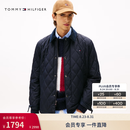 Tommy Hilfiger【防水】秋冬男美式潮流菱格灯芯绒衬衫领轻薄棉服夹克外套 藏青色DW5 S （推荐：120-135斤）
