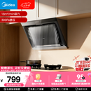 美的（Midea）抽吸排油烟机 家用大吸力侧吸式油烟机上门安装以旧换新出租房屋脱排烟机CXW-200-J30