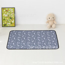 多谷部落跨境宠物尿垫可洗重复使用训狗狗吸水隔尿垫四层防水尿不 灰色骨头尿垫XL70*100cm