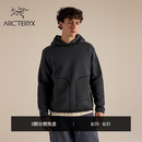 ARC'TERYX始祖鸟 COVERT PULLOVER HOODY 男子 抓绒衫 Black Heather/黑灰色 M