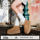 UGG冬季女士经典迷你纯色厚底纯色保暖休闲短筒雪地靴1135092 CHE | 栗色 36