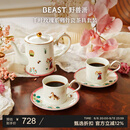 野兽派（THE BEAST）千叶玫瑰骨瓷茶具套装伴手礼教师节生日礼物
