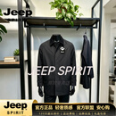 JEEP SPIRIT轻奢男装短款风衣男2026秋季新款商务休闲防风保暖外套男 黑色【奢级材质】 S 84A【奢级材质】 46