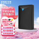 忆捷（EAGET）移动硬盘 1TB 双盘备份 USB3.0 G20CPRO 2.5英寸 外接外置存储数据照片 高速传输防震 黑色