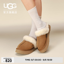 UGG秋季女士经典舒适厚底毛拖包头休闲懒人毛毛鞋勃肯鞋 1122550 CHE|栗色 38 尺码偏小，建议拍大一码