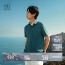 KOLON SPORT/可隆户外吸湿速干T恤 男士抗菌珠地POLO衫 LHPT6MTT25-IN 青墨色 XL 180/100A
