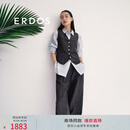 ERDOS【刘雯同款】25夏季透气修身显瘦职场收腰女马甲 粉末咖啡色 L 170/88A
