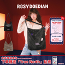 ROSYDOEDIANRDD有点东西在包里大容量托特包复古豹纹通勤背包礼物单肩包轻便 黑色豹纹