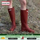 HUNTER【修饰腿型】户外露营女鞋Refined防水防滑高筒靴长筒靴网红女靴 军红色/MLR 38