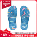 速比涛（Speedo）拖鞋柔性EVA防滑防臭人字拖拖鞋2024新款 户外休闲沙滩凉拖夹趾拖 蓝色(男款) 8