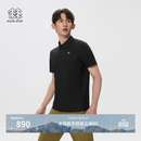 KOLON SPORT/可隆户外休闲衣 男士抗皱透湿AIRMESH热压POLO衫 LHPT6MN087-BK 黑色 （尺码偏小） XL 180/100A