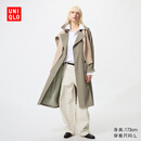 优衣库风衣女装男装/外套487420 57 深橄榄色 M