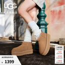 UGG冬季女士经典迷你纯色厚底纯色保暖休闲短筒雪地靴1135092 CHE | 栗色 36