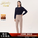 施喆（EZ SHI ZHE）专柜正品高端羊毛裤男女100%纯羊毛棉裤秋冬季2026新款防寒保暖裤 奢侈品男装【女款米色】专柜正品 XL 【高档礼盒】 建议【130斤一155斤】