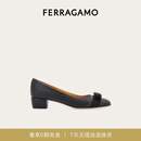 菲拉格慕（Ferragamo）女士黑色Vara蝴蝶结高跟鞋 0775750_1D _ 65 七夕礼物送女友