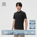 KOLON SPORT/可隆户外休闲衣 男子接触凉感遮热UPF50+ CARVICO短袖 LHPT6MN083-BK 黑色 XL 180/100A