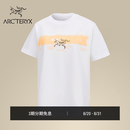 ARC'TERYX始祖鸟 KRAGG COTTON DREAM STATE CREW SS 女子 棉质短袖T恤 White Light / Luminary/石膏白/烟花橙 M
