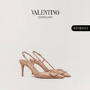 华伦天奴VALENTINO女士 VLOGO SIGNATURE 漆皮高跟鞋 肉桂粉色（建议选小半码） 37.5