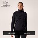 ARC'TERYX始祖鸟 RHO ZIP NECK 女子 内层长袖上装 BLACK/黑色 S