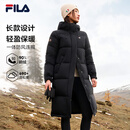 FILA斐乐鹅绒服丨90鹅绒中长款羽绒服26冬季女子高蓬保暖防寒外套