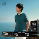 KOLON SPORT/可隆户外吸湿速干T恤 男士抗菌珠地POLO衫 LHPT6MTT25-IN 青墨色 XL 180/100A