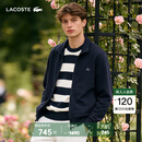LACOSTE法国鳄鱼男装26春夏新款简约翻领拉链卫衣外套|SH0846 166/藏青色 XL 6