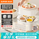 苏泊尔（SUPOR）电炖锅 炖汤盅 电炖盅隔水炖家用全自动煲汤炖汤锅陶瓷燕窝炖盅4.5L蒸炖一体多功能锅 DZ25FC873