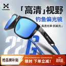 哈斯达钓鱼路亚偏光眼镜黑框蓝腿蓝片【专业钓鱼款】