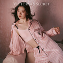 维多利亚的秘密（Victoria's Secret）维密 明星同款 宅度假水光绸家居服丝滑长袖长裤睡衣套装