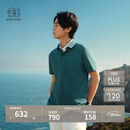 KOLON SPORT/可隆户外吸湿速干T恤 男士抗菌珠地POLO衫 LHPT6MTT25-IN 青墨色 XL 180/100A