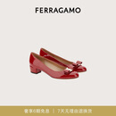 菲拉格慕（Ferragamo）女士Vara蝴蝶结高跟鞋  0591964_1D _ 75 礼物送女友