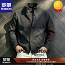 罗蒙男士开衫羊毛衫秋冬休闲纯色外套男士时尚百搭保暖上衣男装老钱风 深花灰 【臻选面料】 S 165cm/60kg