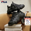 斐乐（FILA）猫爪7代|老爹鞋女鞋26秋冬新款厚底休闲复古出片运动鞋 黑/太空银-BS 37.5