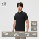 KOLON SPORT/可隆户外休闲衣 男子接触凉感遮热UPF50+ CARVICO短袖 LHPT6MN083-BK 黑色 XL 180/100A