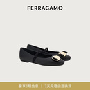 菲拉格慕（Ferragamo）女士Vara铭牌芭蕾舞平底鞋 0768868_1C _ 55 礼物送女友