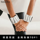 BOOOOKA【关晓彤同款】负重手环女手腕脚腕隐形负重配重可拆卸 紧致线条 燕麦色一对装（2磅）入门日常【可拆卸调节重量】
